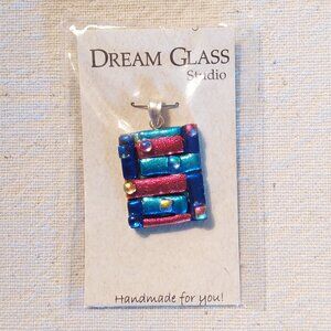 Dichroic glass pendant